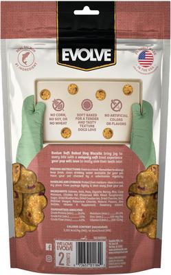 Show full view: Evolve Soft Baked Salmon & Berry Recipe Crunchy Dog Treats, 8-oz bag slide 3 of 4