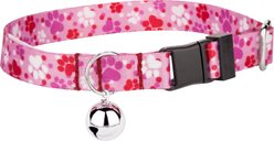 Country Brook Petz Kitten Love Polyester Cat Collar, Pink, 8 to 12-in neck, 1/2-in wide
