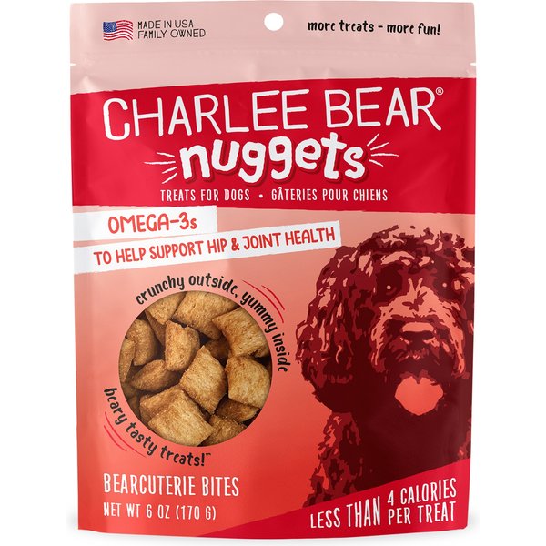 Charlee Bear Nuggets Bearcuterie Bites Crunchy Dog Treats, 6-oz bag