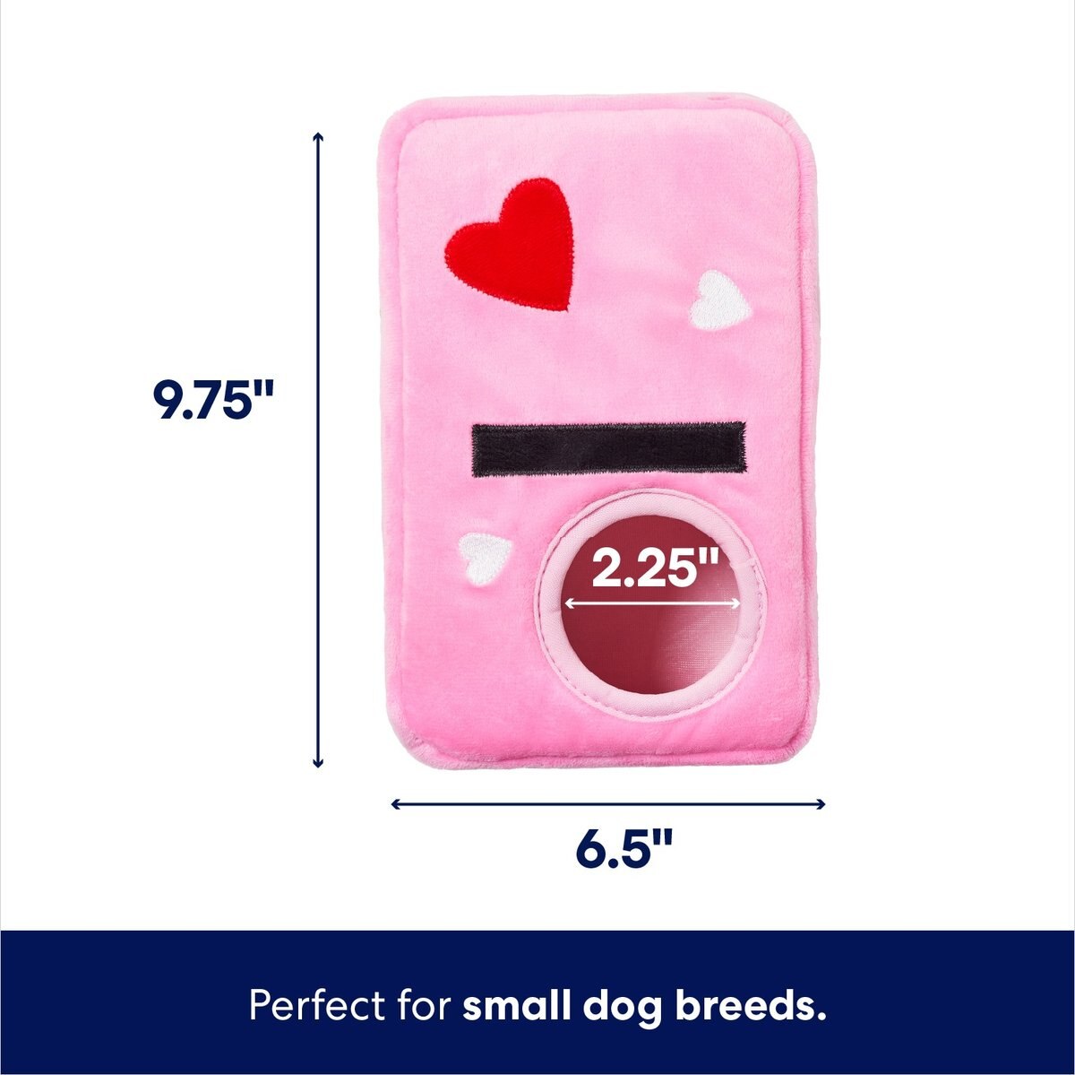 Frisco Valentine Strawberry Jam Hide & Seek Puzzle Plush Squeaky Dog Toy