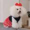 Show in main carousel: CuteBone Polka Dot Dog Mesh Sundress, Red, X-Small slide 4 of 11