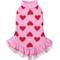 Show in main carousel: CuteBone Valentine's Day Hearts Dog Sweater Dress, Pink, Small slide 1 of 11