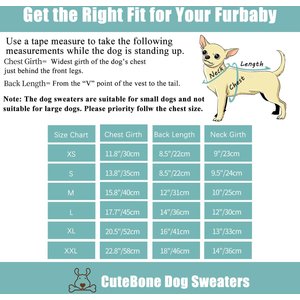 CuteBone Hearts Dog Sweater Dress, Pink, Medium