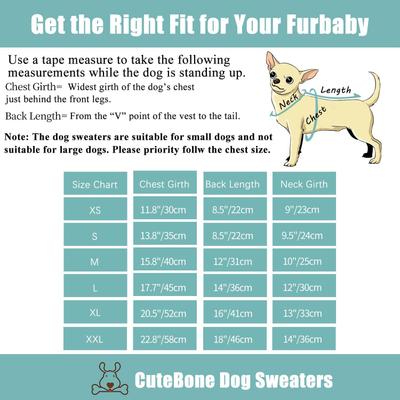 Show full view: CuteBone Bears Print Dog Sweater, Black/Brown, X-Small slide 7 of 8