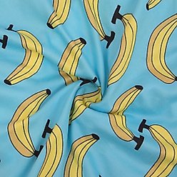CuteBone Bananas Big Dog Pajamas, Blue & Yellow, X-Large slide 2 of 9