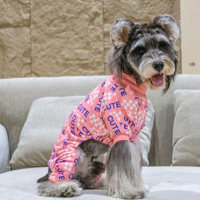 Show full view: CuteBone Turtleneck Dog Pajamas, Pink, Medium slide 7 of 12