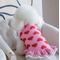 Show in main carousel: CuteBone Valentine's Day Hearts Dog Sweater Dress, Pink, Small slide 4 of 11