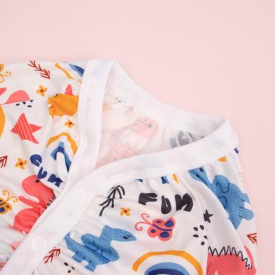 Show full view: CuteBone Dino Big Dog Pajamas, Pink & White, Medium slide 5 of 11