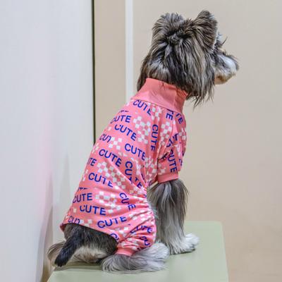 Show full view: CuteBone Turtleneck Dog Pajamas, Pink, Medium slide 9 of 12