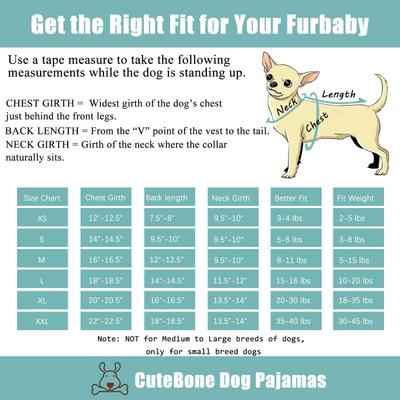 Show full view: CuteBone Checkered Turtleneck Dog Pajamas, Black & White, Large slide 6 of 12