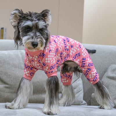 Show full view: CuteBone Turtleneck Dog Pajamas, Pink, Medium slide 4 of 12