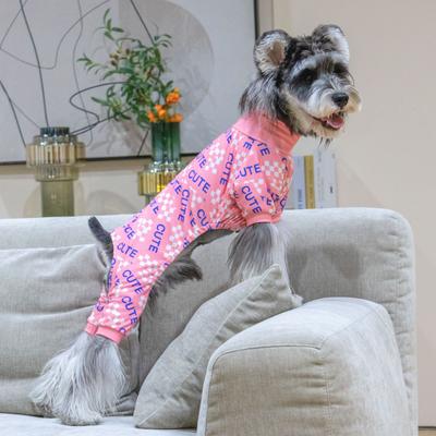 Show full view: CuteBone Turtleneck Dog Pajamas, Pink, Medium slide 2 of 12