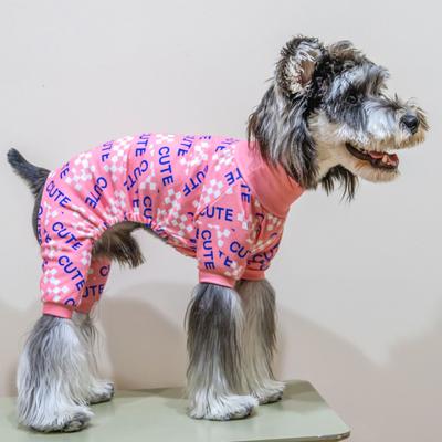 Show full view: CuteBone Turtleneck Dog Pajamas, Pink, Medium slide 3 of 12