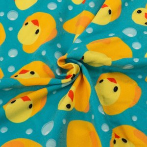 CuteBone Duck Big Dog Pajamas, Blue-Green & Yellow, X-Large