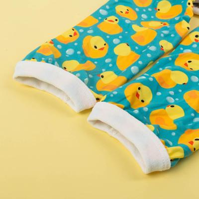 Show full view: CuteBone Duck Big Dog Pajamas, Blue-Green & Yellow, X-Large slide 6 of 11