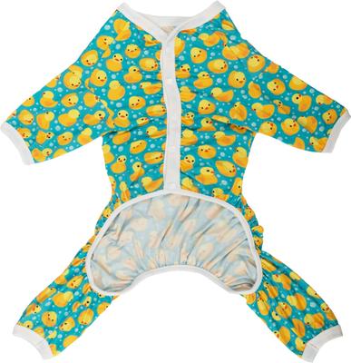 Show full view: CuteBone Duck Big Dog Pajamas, Blue-Green & Yellow, X-Large slide 4 of 11
