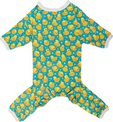 Show full view: CuteBone Duck Big Dog Pajamas, Blue-Green & Yellow, X-Large slide 3 of 11