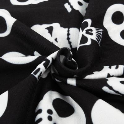 Show full view: CuteBone Skull Big Dog Pajamas, Black & White, Large slide 6 of 11