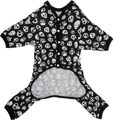Show full view: CuteBone Skull Big Dog Pajamas, Black & White, Large slide 3 of 11