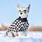 Show in main carousel: CuteBone Checkered Turtleneck Dog Pajamas, Black & White, Large slide 8 of 12