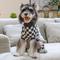 Show in main carousel: CuteBone Checkered Turtleneck Dog Pajamas, Black & White, Large slide 5 of 12