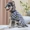 Show in main carousel: CuteBone Checkered Turtleneck Dog Pajamas, Black & White, Large slide 3 of 12