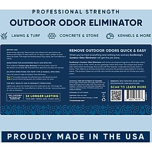 EcoStrong Outdoor Odor Eliminator, 1-gal jug & Multi-Use Sprayer