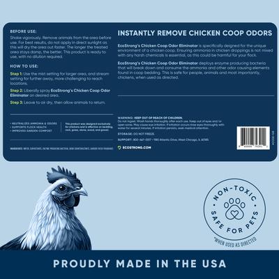 Show full view: EcoStrong Chicken Coop Odor Eliminator Spray, 1-gal jug with 32-fl oz bottle slide 7 of 7