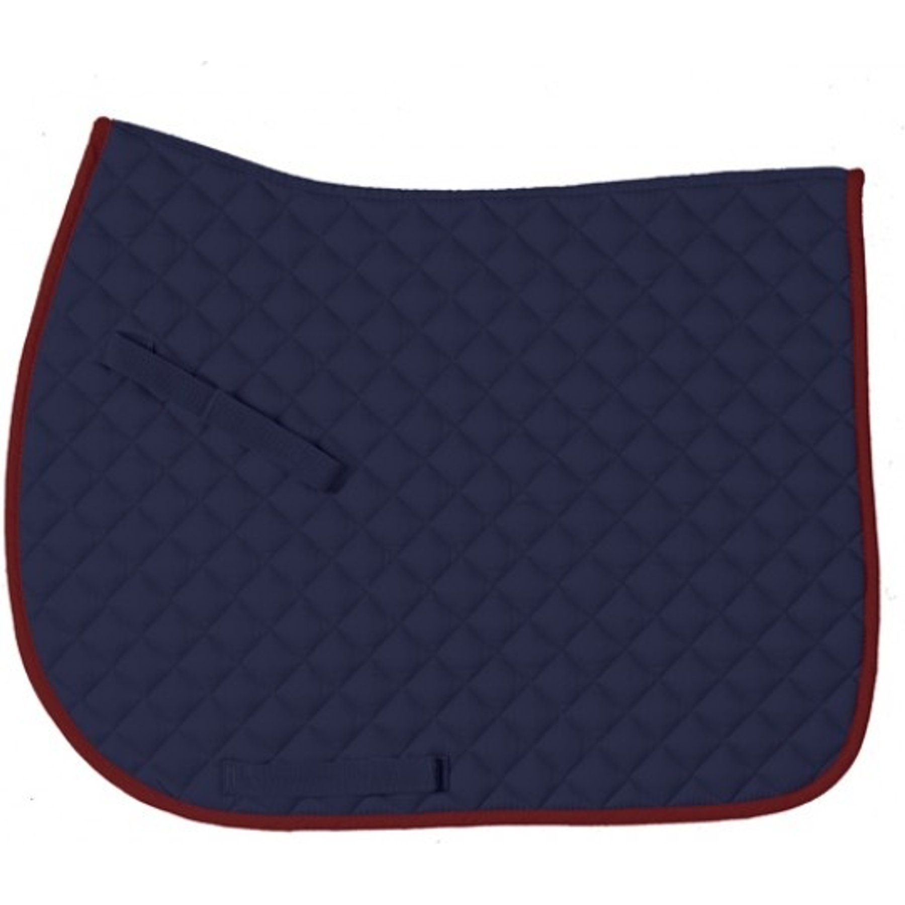 Centaur Imperial Quilted Saddle Pad, Navy/Burgundy