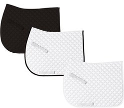 Centaur Imperial Quilted Dressage Saddle Pad, White/Black slide 2 of 2