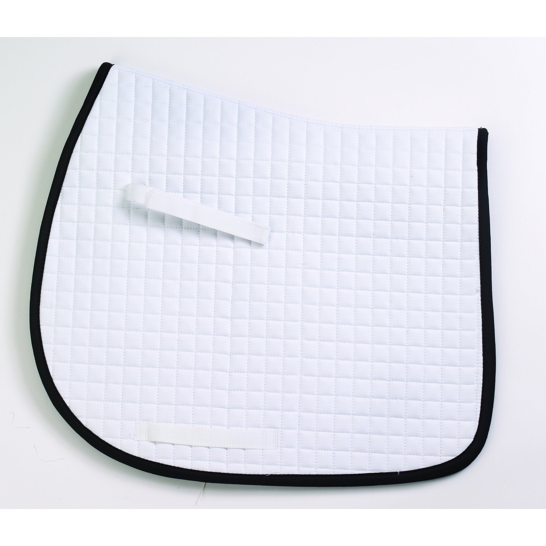 Centaur Imperial Quilted Dressage Saddle Pad, White/Black