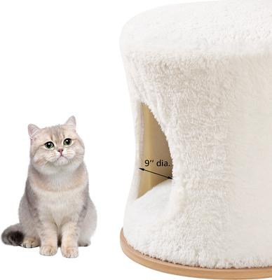 Show full view: beeNbkks Modern Furniture Style Cat Tree & Condo, White slide 7 of 8