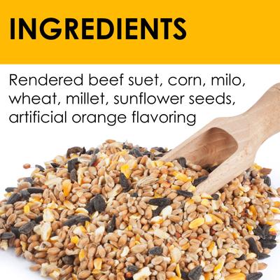 Show full view: Heath Orange Burst Suet Cake Wild Bird Food, 3 count slide 3 of 7