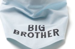 The Paws My Big Brother Dog Bandana, Blue, Small slide 2 of 2