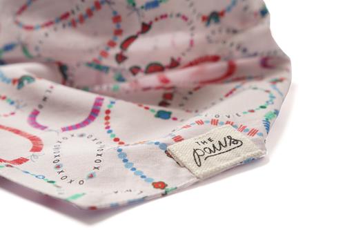 Show full view: The Paws Bestie Dog Bandana, Pink, Small slide 3 of 6