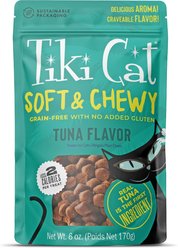 Tiki Cat Soft & Chewy Tuna Flavor Grain-Free Cat Treat, 6-oz bag