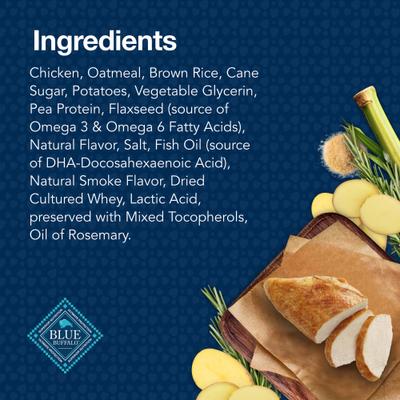 Show full view: Blue Buffalo Blue Bits Tasty Chicken Recipe Soft-Moist Training Dog Treats, 11-oz bag slide 6 of 12