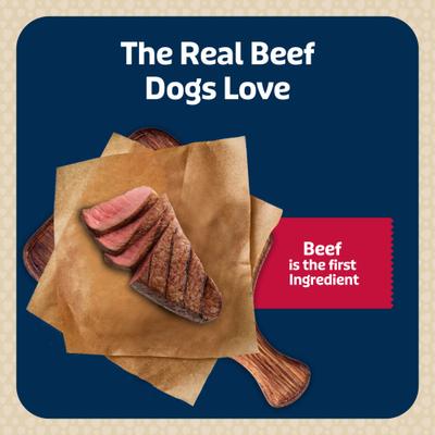 Show full view: Blue Buffalo Blue Bits Tender Beef Recipe Chicken-Free Soft-Moist Training Dog Treats, 19-oz bag slide 4 of 12