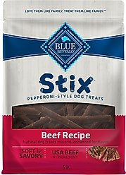 Blue Buffalo Blue Stix Beef Recipe Pepperoni-Style Dog Treats, 5-oz bag