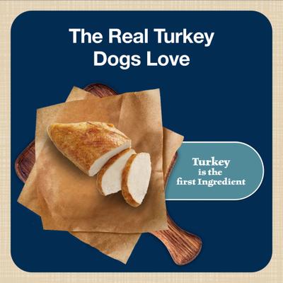 Show full view: Blue Buffalo Blue Bits Tempting Turkey Recipe Soft-Moist Training Dog Treats, 4-oz bag slide 4 of 12