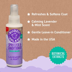 Buddy Wash Splash Lavender & Mint Dog Spritzer & Conditioner, 4-fl oz bottle