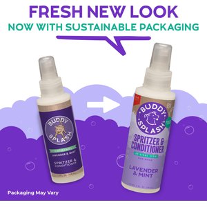 Buddy Wash Splash Lavender & Mint Dog Spritzer & Conditioner, 4-fl oz bottle