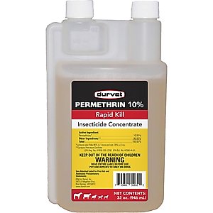 Durvet Permethrin 10% Farm Animal Insecticide, 32-fl oz bottle