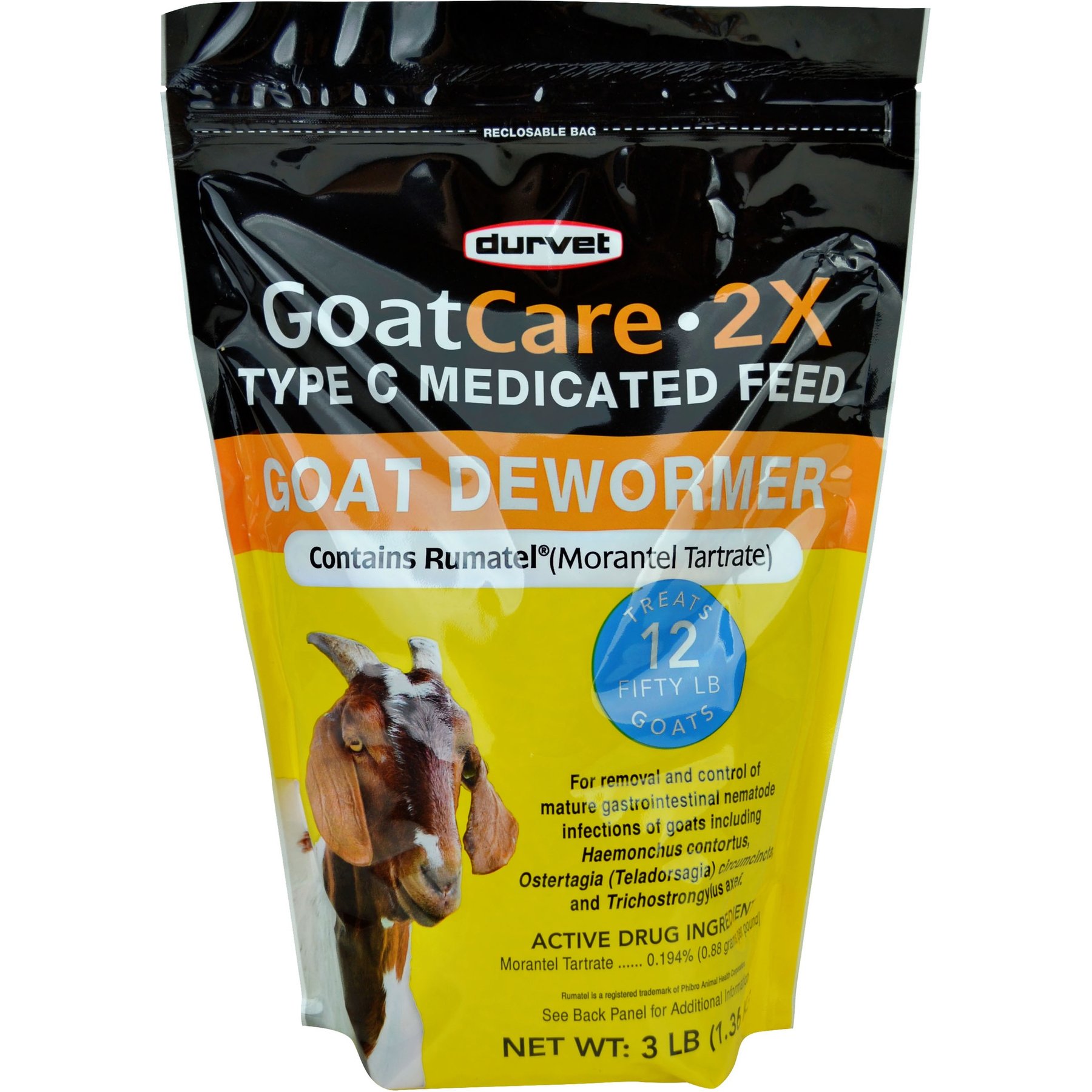 Durvet GoatCare 2X Goat Dewormer, 3-lb bag