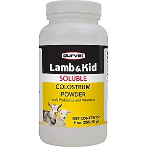 Durvet Lamb & Kid Colostrum Farm Animal Powder Supplement, 9-oz bottle