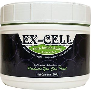Cox Vet Lab Ex-Cell Pure Amino Acids Powder Horse Supplement, 600-g jar