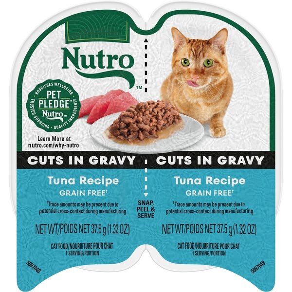 Crave Salmon & Trout Recipe Grain-Free Cuts in Gravy Adult Wet Cat Food Trays