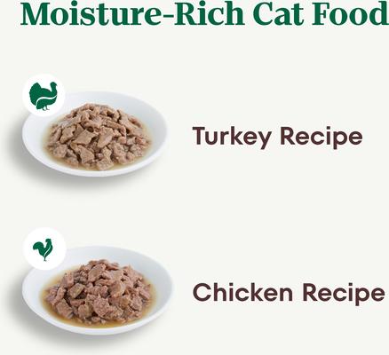 Show full view: Nutro Perfect Portions Grain-Free Real Turkey & Real Chicken Cuts in Gravy Recipe Variety Pack Adult Wet Cat Food Trays, 2.65-oz, case of 12 twin-packs slide 4 of 11