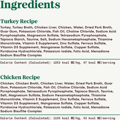 Show full view: Nutro Perfect Portions Turkey & Chicken Variety Pack Grain-Free Soft Pate Wet Cat Food, 2.65-oz, case of 12 twin-packs slide 7 of 11