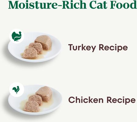 Show full view: Nutro Perfect Portions Turkey & Chicken Variety Pack Grain-Free Soft Pate Wet Cat Food, 2.65-oz, case of 12 twin-packs slide 4 of 11